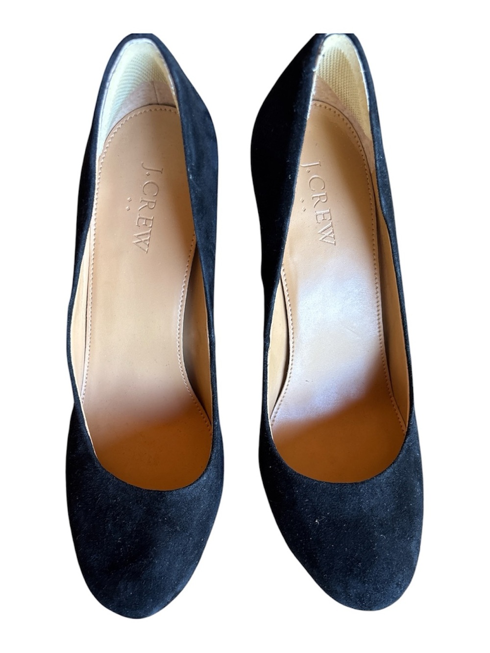 J. Crew Black Suede Round-Toe Flats